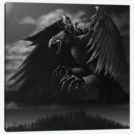 Lapp Eagle Canvas Print #TRP23} by Tero Porthan Canvas Art Print