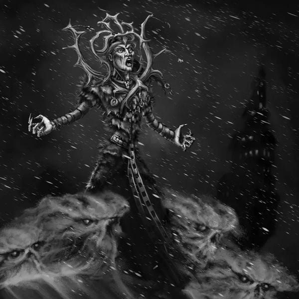 Witches: Louhi Great Witch With Frost by Tero Porthan