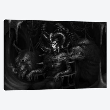 Louhi Grand Witch Of Northland Canvas Print #TRP27} by Tero Porthan Canvas Wall Art