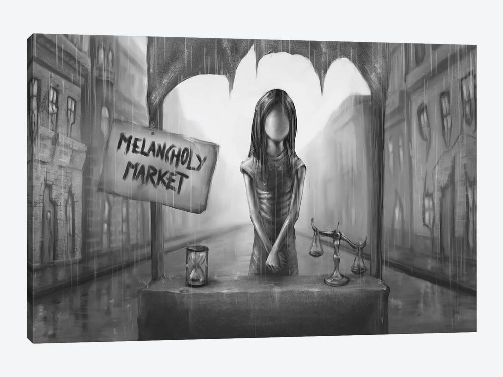 Melancholy Market by Tero Porthan 1-piece Canvas Wall Art
