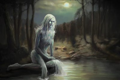 Maiden Of The Pond by Tero Porthan multi panel art