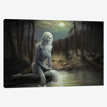 Maiden Of The Pond Canvas Print #TRP35} by Tero Porthan Canvas Art Print