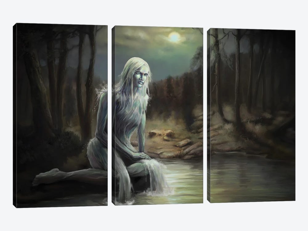 Maiden Of The Pond by Tero Porthan 3-piece Art Print