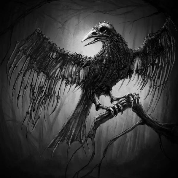 Goth Art: Raven Of The Underworld by Tero Porthan