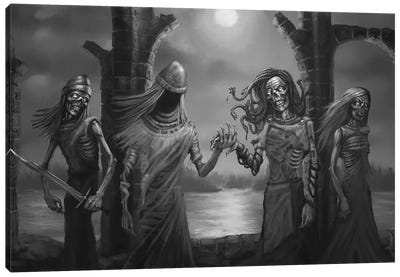 Tuonela Family Of Underworld Canvas Art Print - Tero Porthan