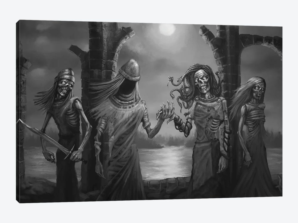 Tuonela Family Of Underworld by Tero Porthan 1-piece Canvas Artwork