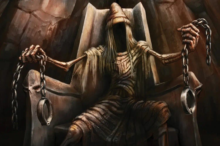 Tuoni Death On Throne by Tero Porthan wall art