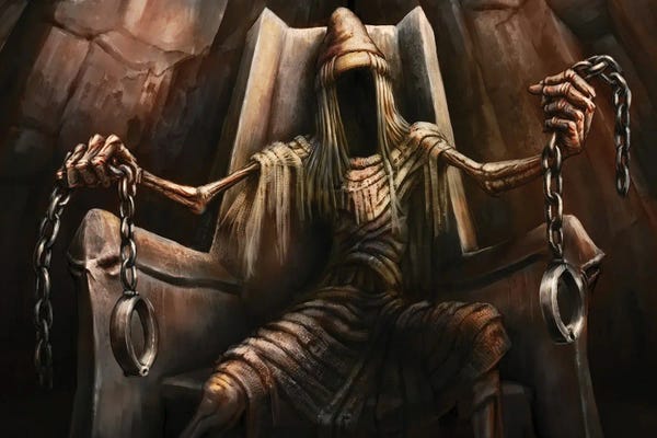 Tero Porthan: Tuoni Death On Throne by Tero Porthan