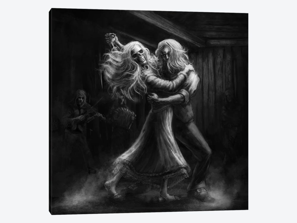 The Dancing Dead by Tero Porthan 1-piece Canvas Art Print