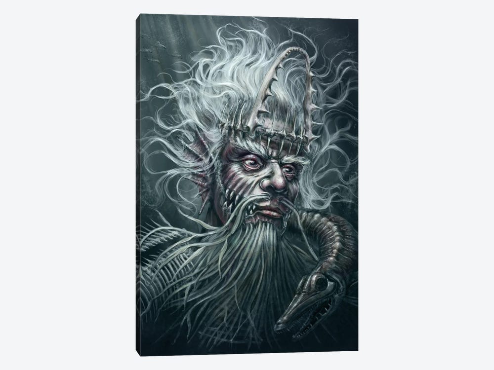 Water God Ahti (Color) by Tero Porthan 1-piece Canvas Art