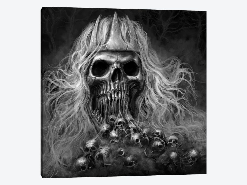 Kalma Skull by Tero Porthan 1-piece Canvas Art