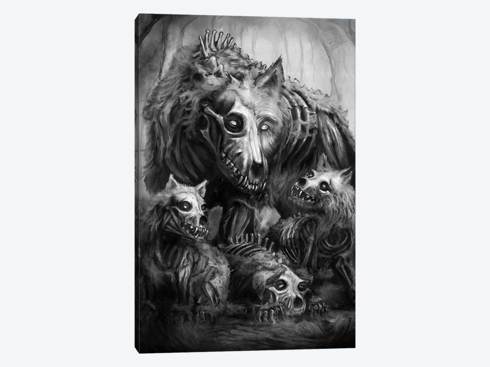 Wolf Of The Underworld by Tero Porthan 1-piece Canvas Print