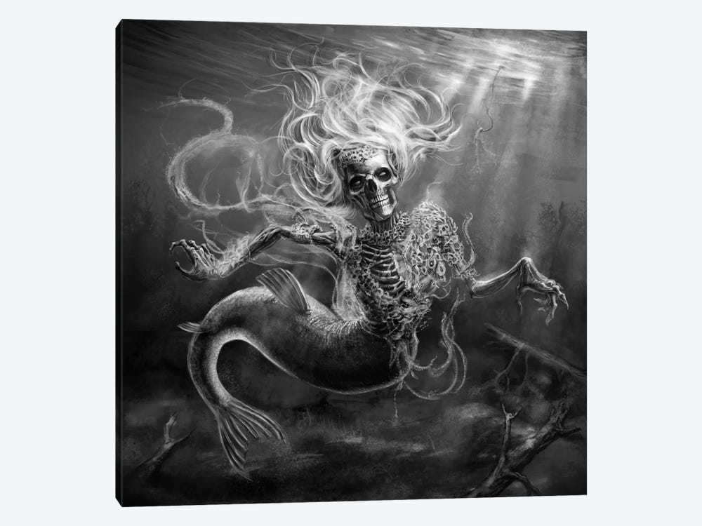 Aino Mermaid From Kalevala by Tero Porthan 1-piece Canvas Wall Art