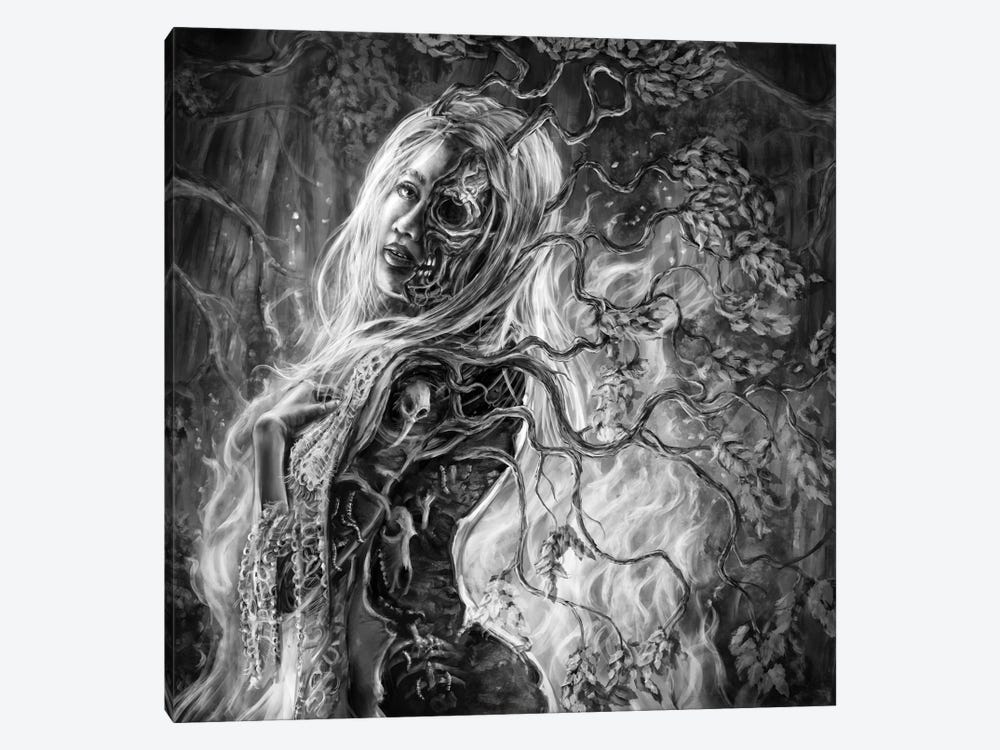Forest Maiden (Metsänneito) by Tero Porthan 1-piece Canvas Art Print