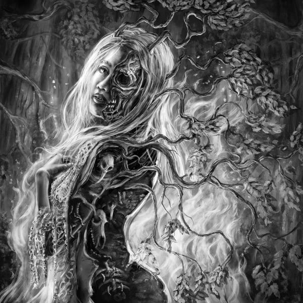 Lowbrow Femme Fatales: Forest Maiden (Metsänneito) by Tero Porthan