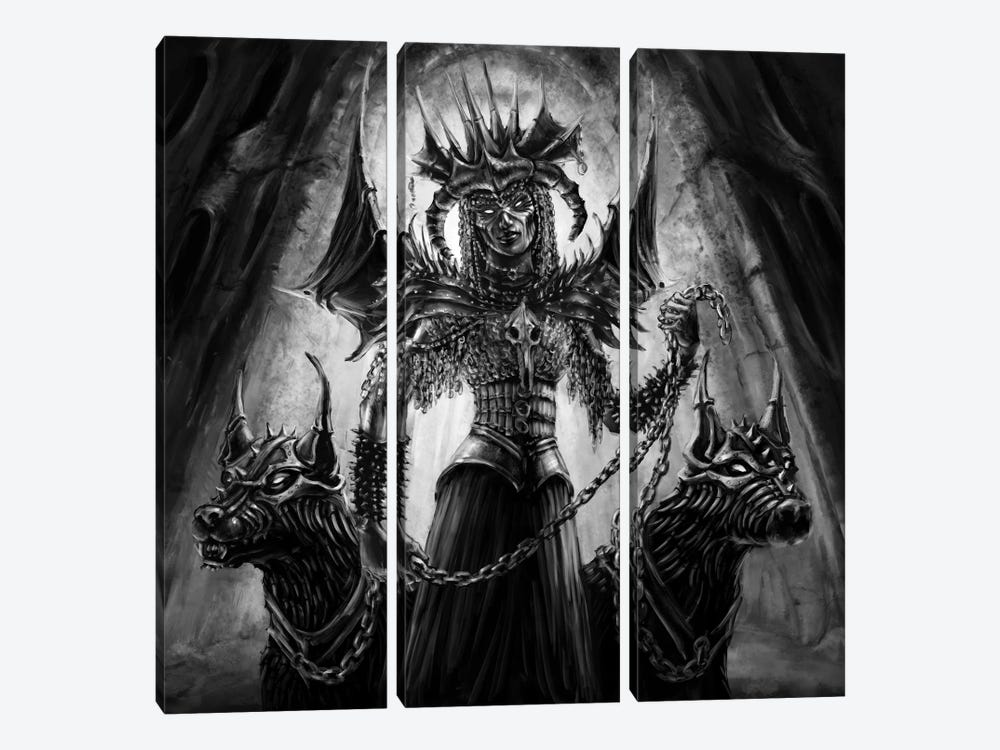 Goblin Hiisi Queen by Tero Porthan 3-piece Canvas Art