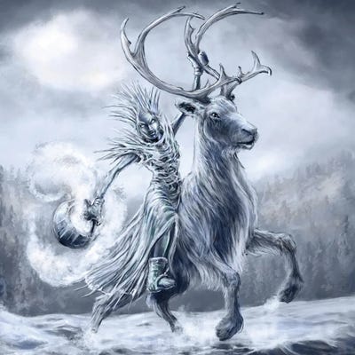 Ice Girl by Tero Porthan multi panel art