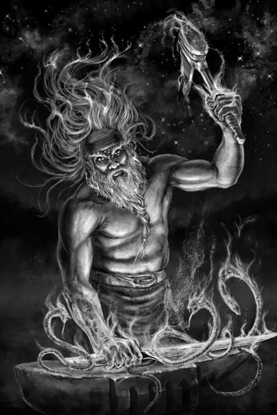 Finland: Blacksmith Ilmarinen, Finnish Iron God by Tero Porthan