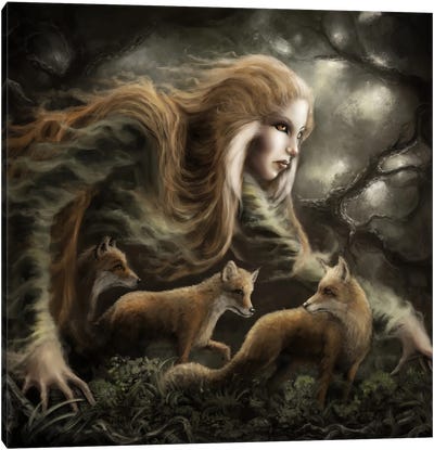 Käreitär, Finnish Goddess Of Foxes Canvas Art Print