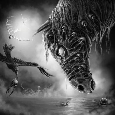 Horse Of Sorrow by Tero Porthan canvas print