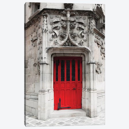 Red Door Canvas Print #TRT16} by Tracey Telik Art Print