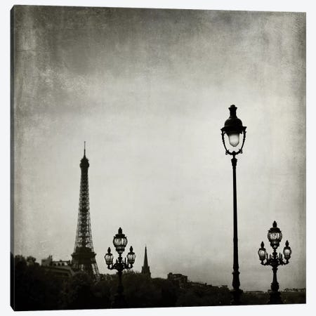 Paris Skyline Canvas Print #TRT1} by Tracey Telik Canvas Artwork