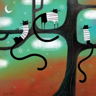 Cat Lounge by Terry Runyan canvas print