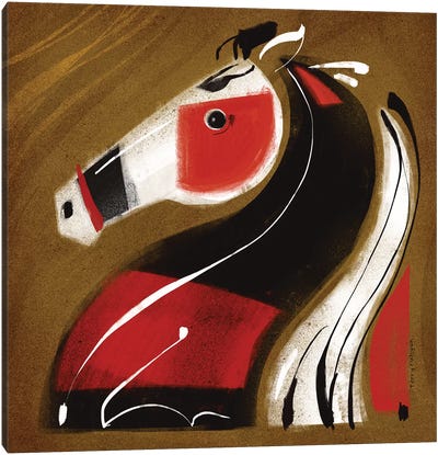 Crazy Horse Canvas Art Print - Terry Runyan