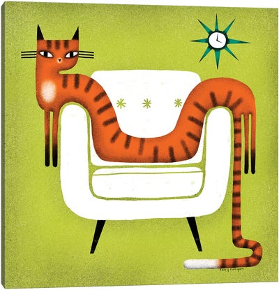 Flexible Canvas Art Print - Orange Cat Art