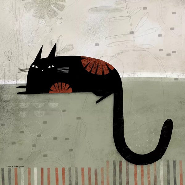 Mid-Century Modern Animals: Hook Tail by Terry Runyan