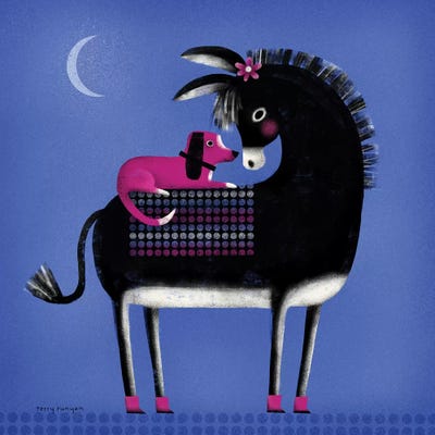 Observed Passenger by Terry Runyan multi panel art