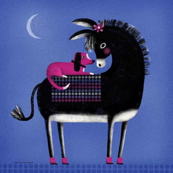 Donkeys: Observed Passenger by Terry Runyan