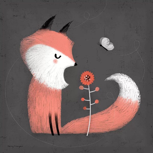 Foxes: Pink Fox by Terry Runyan