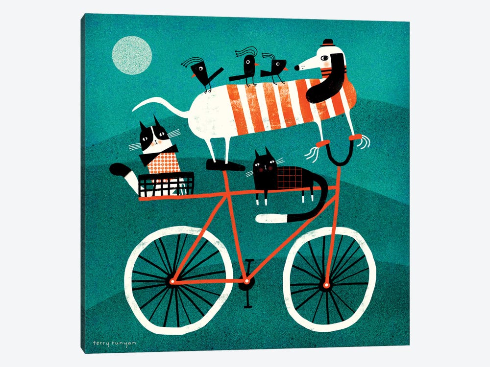Bike Journey by Terry Runyan 1-piece Canvas Print
