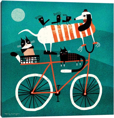Bike Journey Canvas Art Print - Terry Runyan