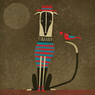 Red Heart by Terry Runyan multi panel art