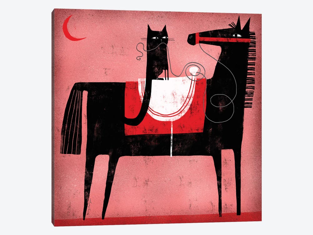 Red Moon by Terry Runyan 1-piece Art Print
