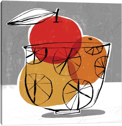 Simple Fruit Canvas Art Print - Food & Drink Still Life