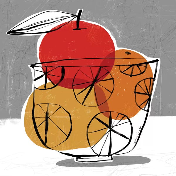 Food & Drink Still Life: Simple Fruit by Terry Runyan