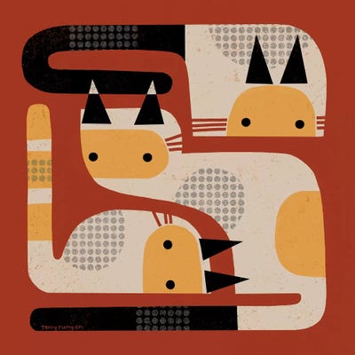 Simple Three by Terry Runyan multi panel art