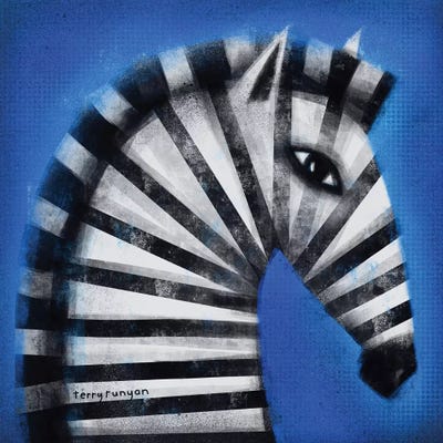 Striped Profile by Terry Runyan art print