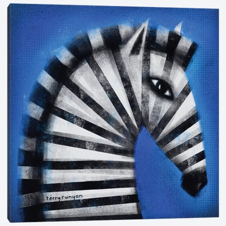 Striped Profile Canvas Print #TRU80} by Terry Runyan Canvas Artwork