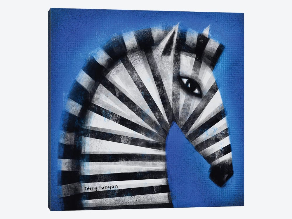 Striped Profile by Terry Runyan 1-piece Art Print