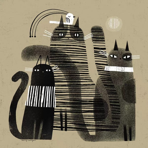 Black & Beige: Three - One by Terry Runyan