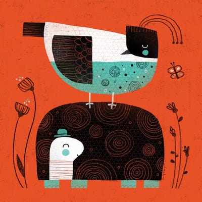 Turtle Dove by Terry Runyan metal wall art