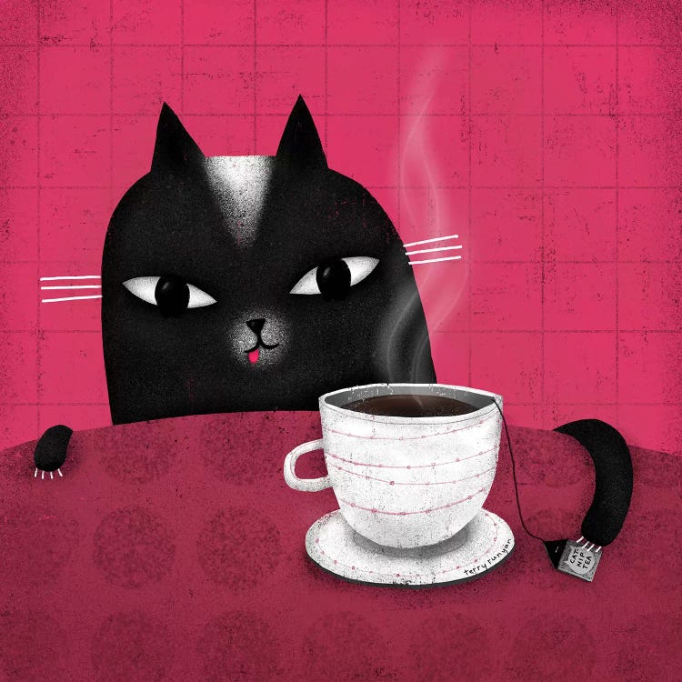 Catnip Tea by Terry Runyan wall art