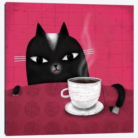 Catnip Tea Canvas Print #TRU97} by Terry Runyan Canvas Artwork