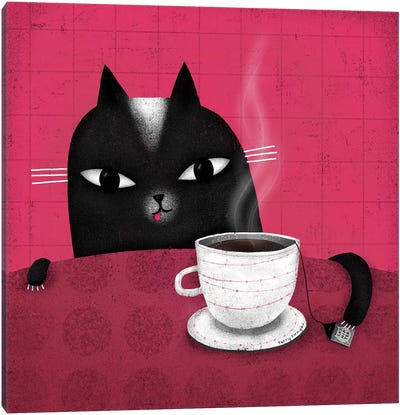 Catnip Tea Canvas Art Print - Terry Runyan