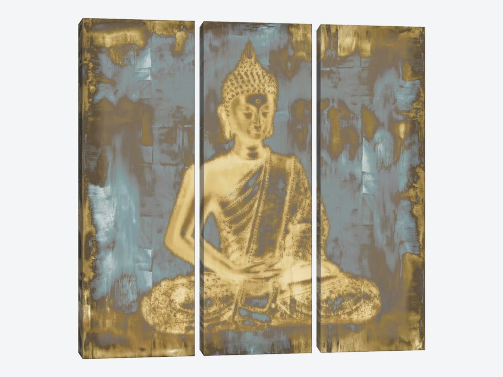 Meditating Buddha by Tom Bray 3-piece Art Print