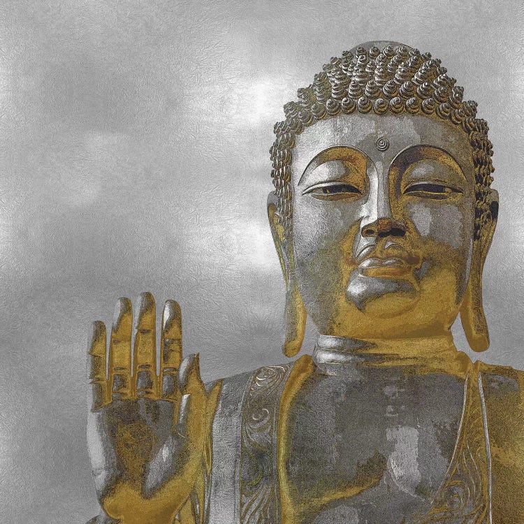 Silver And Gold Buddha